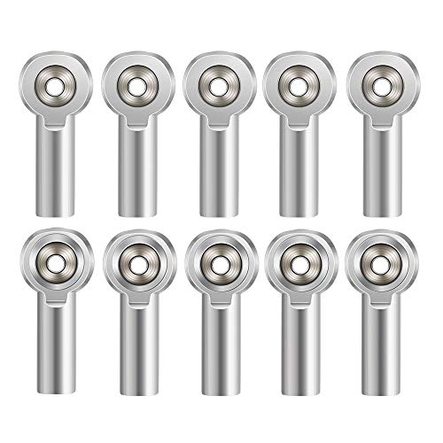 QUE-T M4 Metal Link Rod End Ball for 1/10 RC Crawler Car SCX10II 90046 D90 CC01 Trx4 (Pack of 10) - color: 10pcs