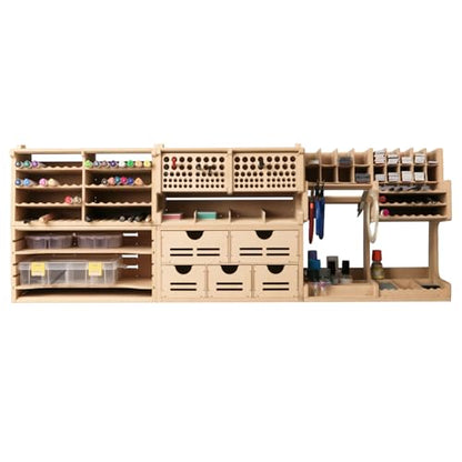 Plastic Model Tool Organizer, Organize Plastic Model Building Tools Pliers/Tweezers/Brushes/Screwdrivers Stick Tools, MDF Material Model Workbench, Suitable for Tamiya/Gundam Tools GK Pro