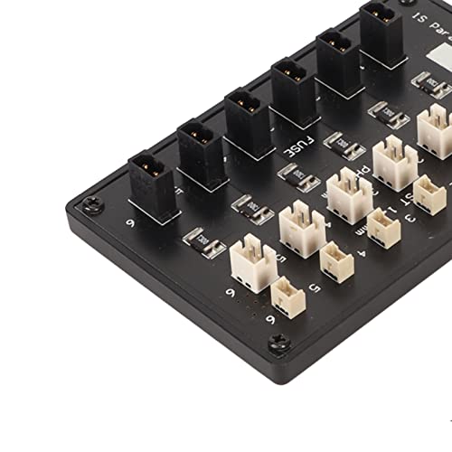 GNB27 JST 2.0 Connector 1S RC Lipo Battery Parallel Charging Board for Tiny Blade Inductrix Battery with 4.0mm Banana Plug and XT60 Plug, Short Circuit