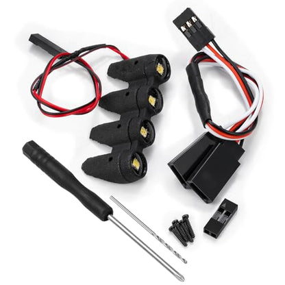 MORLORDY RC Light Kits Front and Rear Lights Set for 1/14 MJX 14303 4WD RTR High Speed RC Drift Rally Car Upgrade Parts (Front) - color: Front