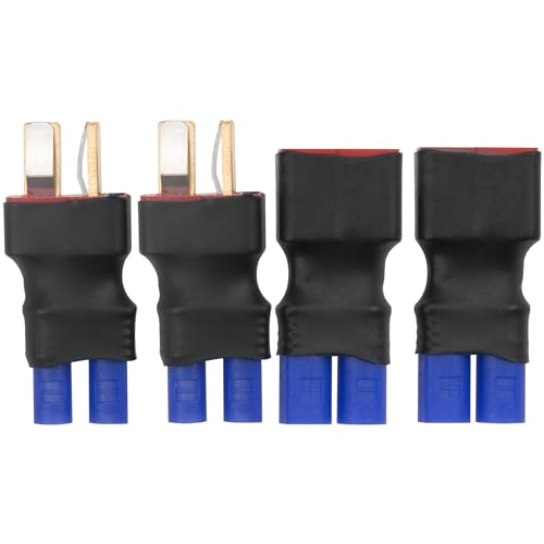 2Pairs Vgoohobby EC2 to T Plug Adapter Connector Female Male Plugs Adaptor for RC FPV Drone Car Boat Lipo NiMH Battery Charger ESC