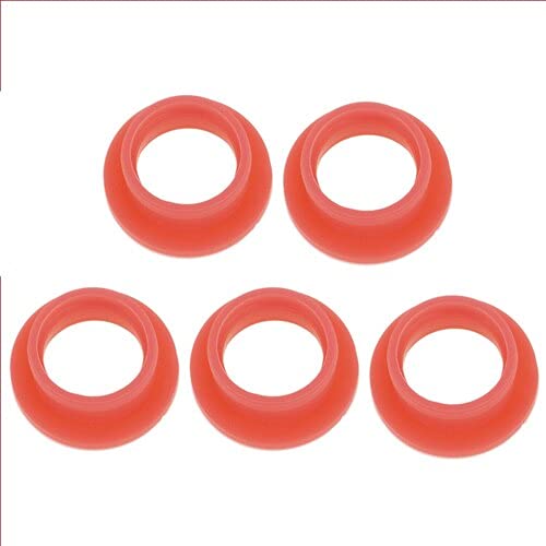 Replacement Part For 5PCS Nitro Engine Rear Exhaust Manifold Round Seal For 1/8 1/10 Scale RC Car - (Color: Red) - color: Red