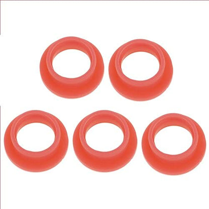 Replacement Part For 5PCS Nitro Engine Rear Exhaust Manifold Round Seal For 1/8 1/10 Scale RC Car - (Color: Red) - color: Red