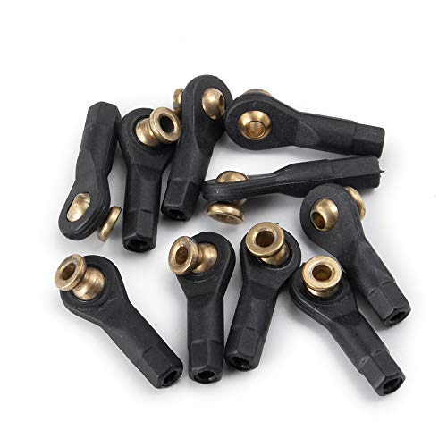 M2 M3 CW 26mm 27mm 30mm Tie Rod End Ball Joint Link, M3 27mm | 10Pcs, Plastic, Ball Head Holder, For 1/10 Axial SCX10 90046 90047 TRX4 D90, RC Crawler Car, Upgrade Parts - color: M3 27mm