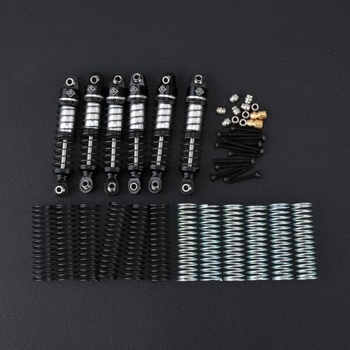 HobbyPlus Arktos Shocks For HobbyPlus CR18P Arktos 6x6 Upgrades | 59MM Long Travel Shock Absorber With Soft Hard Spring 1/18 RC Crawler