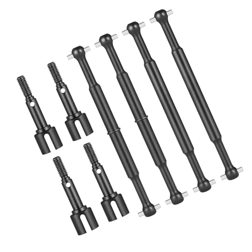 RC Car Transmission Shaft For Tamiya For HotShot 58391 4WD 1/10 Buggy Truck RC Car Parts Front Rear CVD Drive Shaft Dogbones And Drive Cup Transmission Shaft Accessories(Set) - size: Set