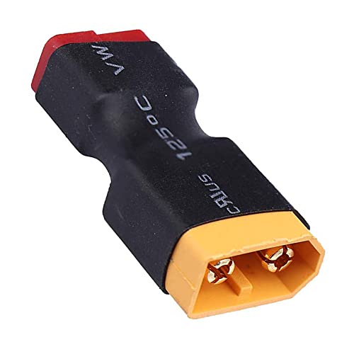 T Plugs to XT60 Adapter Connector Male Female for RC Lipo Battery Charger (2Pairs)