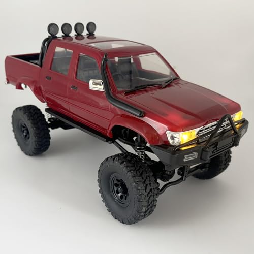 WPLDEWAN 1/16 RC Crawler WPL C64-1 Remote Control Truck Off Road | RC Rock Crawler 4x4 Pickup RTR All Terrain Fully Proportional 2.4GHz Axle Mounted Servo Hobby Car Adult