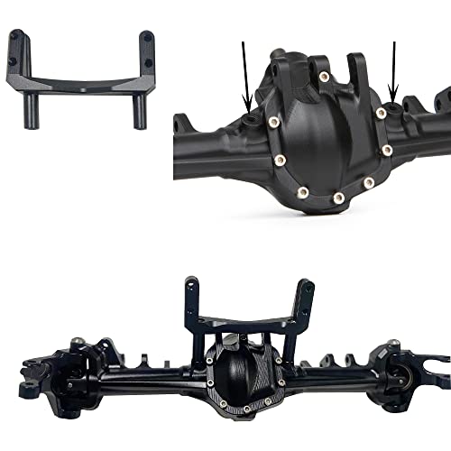 Aluminum Front & Rear Axles CNC Complete Axle Set for 1/10 RC Crawler Car Axial SCX10 II RGT 86100 Redcat GEN8 Element Enduro CC01 (Silver Front Rear Axle) - color: Silver Front Rear Axle