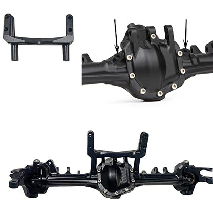 Aluminum Front & Rear Axles CNC Complete Axle Set for 1/10 RC Crawler Car Axial SCX10 II RGT 86100 Redcat GEN8 Element Enduro CC01 (Silver Front Rear Axle) - color: Silver Front Rear Axle