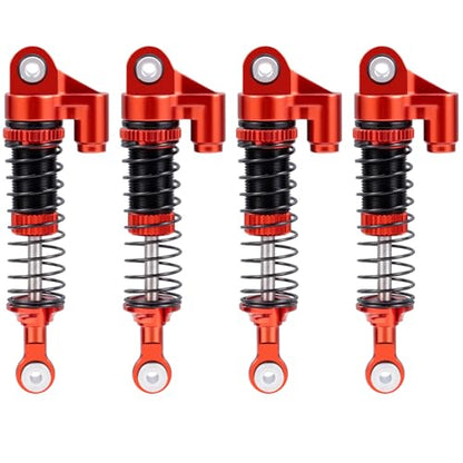 53mm RC Shocks Front & Rear Shock Absorber, #A Red | Upgrade Parts, For Redcat 1/18 Ascent-18, Rock Crawler Car - color: #A Red