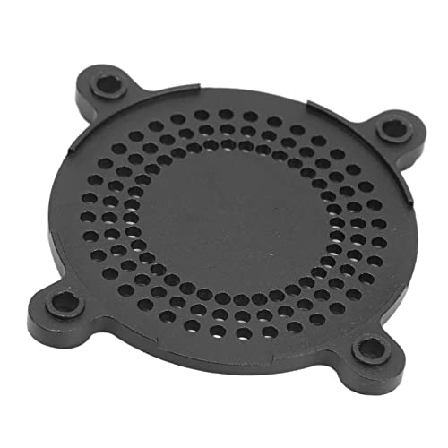 RC Fan Cover 50mm Aluminum Alloy CNC Machining ESC Cooling Fan Cover, Lightweight Protective Cover for RC Car ESC with Enhanced Heat Dissipation and Rugged Design (Black) - color: Black