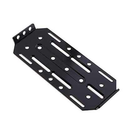 Replacement Part For Metal Battery Mount Plate Tray Holder For 1:10 SCX10 RC Rock Crawler Car Spare Parts - (Color: Black) - color: Black