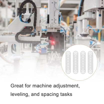 M5×7mm 304 Stainless Steel Shim Washers, 48-Piece Precision Mini Spacers | Four 0.1/0.2/0.3/0.5mm thicknesses for fine clearance tuning, shaft alignment, CNC assemblies, robotics and mechanical repair - size: M5x7