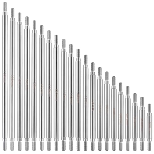 RC Stainless Steel Suspension Links Chassis Linkage Set 75mm | For 1/10 Scale SCX10 TRX4, RC Crawler - size: 75mm