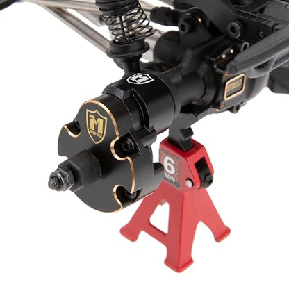 MEUS RACING 47.5g Ascent 18 Brass Rear Portal Cover for Brushed Redcat Ascent-18 1/18 RC Crawler Upgrades Parts, 23.75g/pc(Rear Portal Cover)