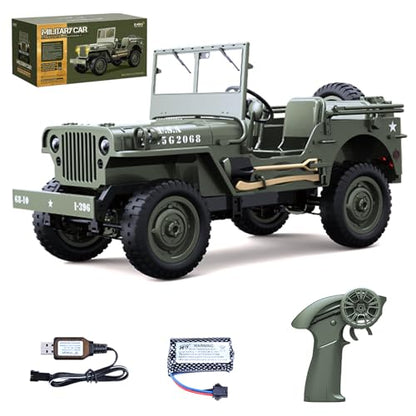 Remote Control Car, 2.4Ghz 4WD Off Road RC Jeep Rock Crawler Vehicle with Linked Lights, 1:10 Scales All Terrain Remote Control Trucks RTR Hobby RC Car for Teen Adults - size: 1 Battery