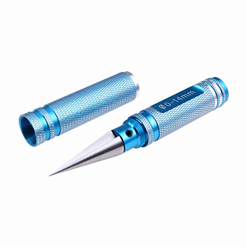 Replacement Part For Expanding Hole Opener Reamer 0-14mm Driver DIY Tool For RC Heli Car Model Body - (Color: Blue) - color: Blue