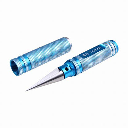Replacement Part For Expanding Hole Opener Reamer 0-14mm Driver DIY Tool For RC Heli Car Model Body - (Color: Blue) - color: Blue