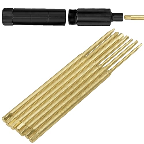 7 in 1 Mini Portable Screwdriver Hex Driver 1.3 1.5 2.0 2.5 3.0mm 0#+ 1#- Hex Key RC Screw Driver Repair Tool for 1/16 1/12 1/14 1/10 RC Cars (Black) - color: Black