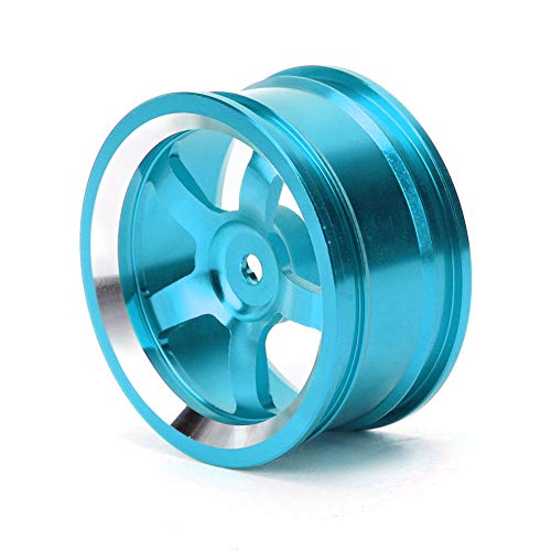 4 Pcs RC Wheel Hub, Aluminum Alloy Wheel Hub Accessory RC Parts Wheels Upgrade Parts Fit for HSP 94123 Touring Drift Car - color: Blue
