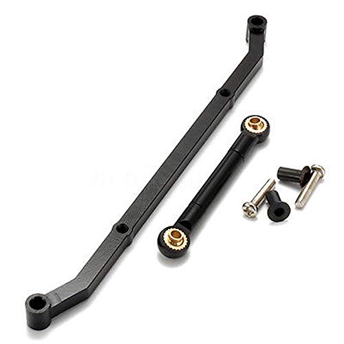 2pcs Aluminum Steering Link Arm Tie Rod for 1/10 RC Axial SCX10 | Long-144mm, short-54mm