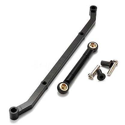 2pcs Aluminum Steering Link Arm Tie Rod for 1/10 RC Axial SCX10 | Long-144mm, short-54mm