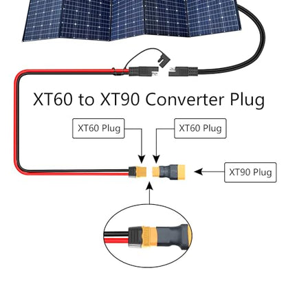 3Pcs XT60 to XT90 Converter Plug, no Wire Adapter Battery Connector Plug | XT60 Female to XT90 Female Battery Adapter Plug, Plug and Play, for RC Lithium Battery or Plug Converter - style: XT60 Female to XT90 Female - 3Pcs
