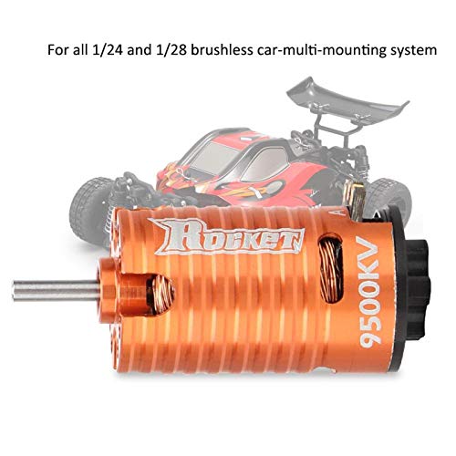 RC Motor,Rocket MINI-Z 9500KV 2Poles Brushless Motor for 1/24 1/28 RC Model Car