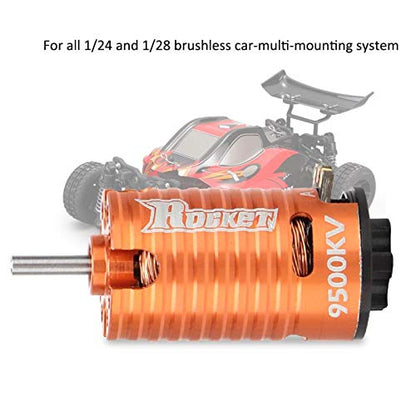 RC Motor,Rocket MINI-Z 9500KV 2Poles Brushless Motor for 1/24 1/28 RC Model Car