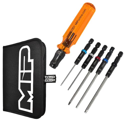 MIP 1/4" Speed Tip RC Tool Kit Bundle: Precision Metric Hex Screw Driver Set for RC Cars, Helicopters, Drones & More