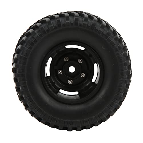 RC Rubber Tires Set, RC Tires and Wheel Rims Set 4pcs Durable Heavy Duty 100mm for 1/10 RC Crawler