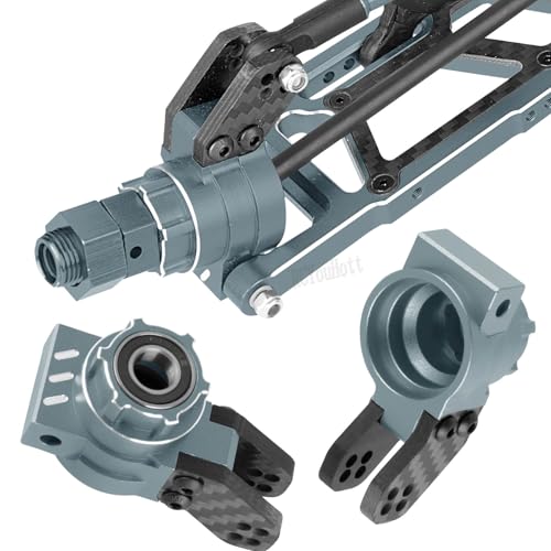 RC Upgrades Part Front Knuckles Steering Blocks&Rear Hub Stub Axle Carriers for 1/8 Kraton (Also for V4&V5)/Notorious/Outcast 6S BLX,Steering Hops Up,Replaces #AR330505#AR330404,Titanium - color: Titanium - (Upgrades)
