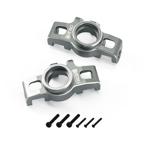 Hobby Details Aluminum Upgrade Parts Set for ARRMA Mini Kraton 4x4 1/16, Front & Rear A-Arms, Knuckle, Steering,Titanium Color (Front Knuckle) - color: Front Knuckle