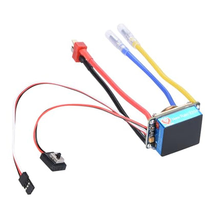 CHICHIYANG RC Steel Brushed ESC Kit, Aluminium Alloy Water-Cooled Dual Mode Brushed ESC Kit for RC Boat/Car RC Car RC Crawler - size: 320A