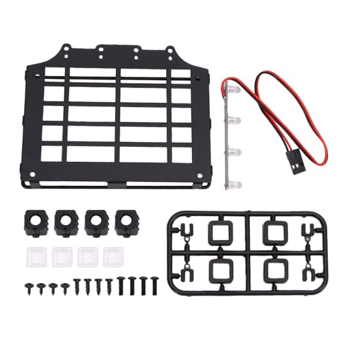 SUNGOOYUE Rc Car Roof Rack Scale Rc Roof Rack, Cross Bars Metal for Mjx H12Y 112 Offroad Crawler
