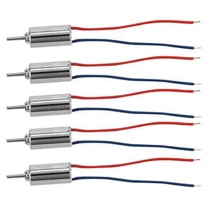 5 Pack DC 4.5V Micro Coreless Motor 4x8mm 32250 RPM Low Noise for Model Aircraft Electronic Toys DIY Projects Sensitive Start Up