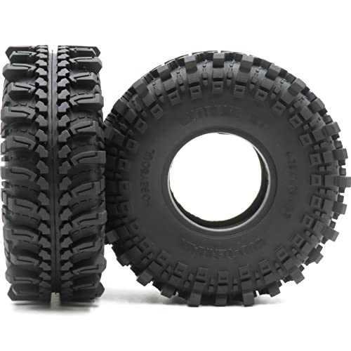 2pcs RC 1.9 Mud-Terrain Tires Tyres Height 121mm/4.75inch for 1/10 Redcat Gen8 / Traxxas TRX-4 / RC4WD D90 TF2 / Tamiay CC01 / Axial SCX10 90047 SCX10 III & Other 1/10 Crawler