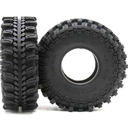 2pcs RC 1.9 Mud-Terrain Tires Tyres Height 121mm/4.75inch for 1/10 Redcat Gen8 / Traxxas TRX-4 / RC4WD D90 TF2 / Tamiay CC01 / Axial SCX10 90047 SCX10 III & Other 1/10 Crawler