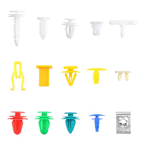 OTUAYAUTO 500PCS Universal Car Clips, Plastic Car Fasteners | Bumper Clips, Door Panel Clip with 39 size Automotive Push Pin, Replacment for All Ford models - size: 500PCS 39 Sizes Clips for Ford