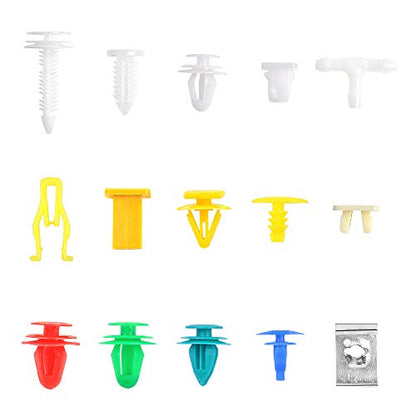 OTUAYAUTO 500PCS Universal Car Clips, Plastic Car Fasteners | Bumper Clips, Door Panel Clip with 39 size Automotive Push Pin, Replacment for All Ford models - size: 500PCS 39 Sizes Clips for Ford