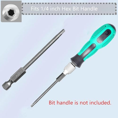 Hex Bit Set 4in1, Allen Wrench Drill Bit Set 1/4" Hex Shank 3" Long Screwdrivers Bit for RC Repair Electric Screwgun/Power Drill RC Hobby Tool Kit