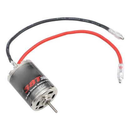 380 RPM Brushed Motor, Low Friction Stainless Steel Motor for High Performance RC , Miniature Robotics, and DIY Projects