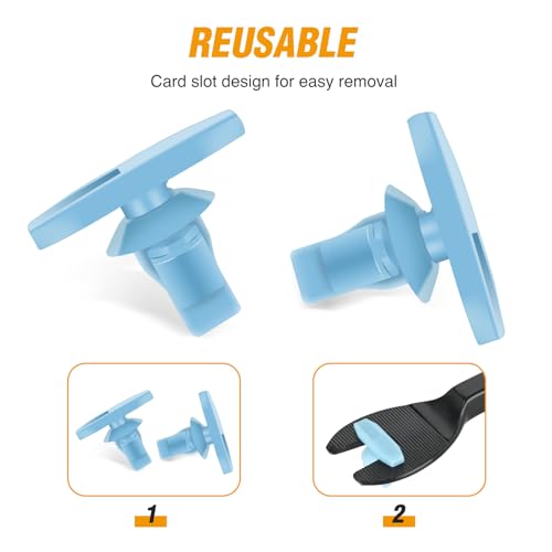 GOOACC 50PCS Door Panel Weatherstrip Retainers 90651-TP8-003 90651-TA0-003 Compatible with Honda CR-V CR-Z Civic Clarity Fit Acura RLX 2012-On - color: 50Pcs Door Panel Weatherstrip Retainers
