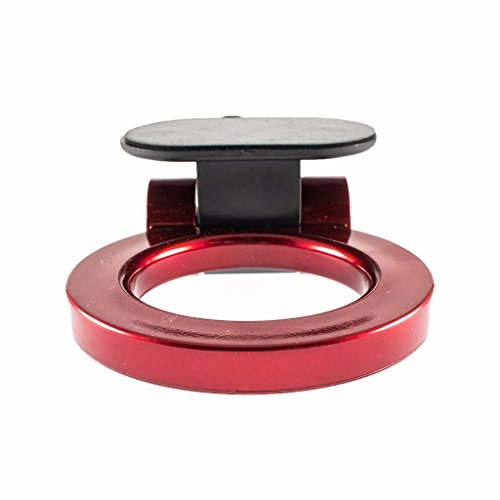 x xotic tech JDM Track Racing Style Bumper Trailer Tow Hook Ring Decoration Sticker Universal Fit All Car Truck SUV, Red - color: Red