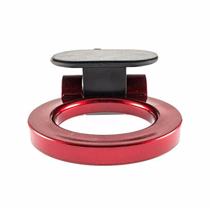 x xotic tech JDM Track Racing Style Bumper Trailer Tow Hook Ring Decoration Sticker Universal Fit All Car Truck SUV, Red - color: Red
