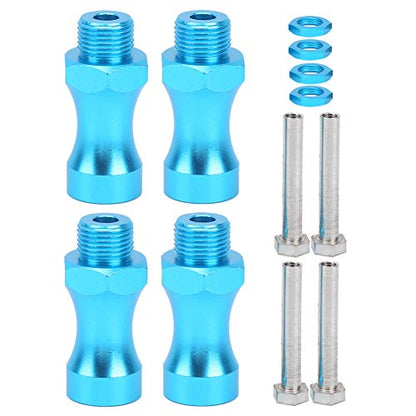 Ejoyous RC Wheel Hub Adapter Hex Drive Hub Adapter RC Hex Coupler 12mm to 17mm Aluminum Alloy CNC Machined 30mm Extension with 5mm Inner Diameter for 1/10 Car Truck (Blue) - color: Blue
