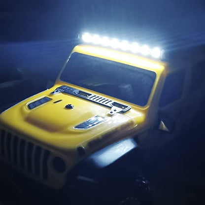 1/24th RC Roof Rack Luggage Carrier with 8LED Light Bar for Axial SCX24 AXI00002 JLU CRC 1:24 RC Crawler Car