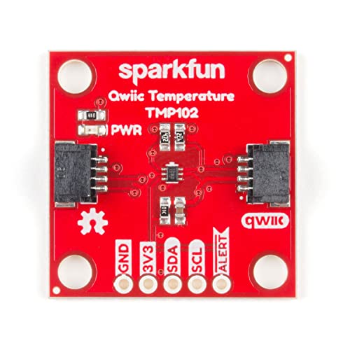 SparkFun Digital Temperature Sensor - TMP102 (Qwiic) - Use with 3.3V | Compatible w/ Arduino & other Single-board computers Easy-to-Use I2C sensor Plug-&-Play breakout board Runs 1.4-3.6V input