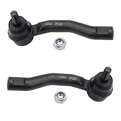 Detroit Axle - Front 4pc Steering Knuckles Kit for 03-08 Toyota Corolla, 2 | Steering Knuckles & Wheel Bearing Hubs 2 Outer Tie Rods 2003 2004 2005 2006 2007 2008 Replacement - size: 4SU47746/Kit
